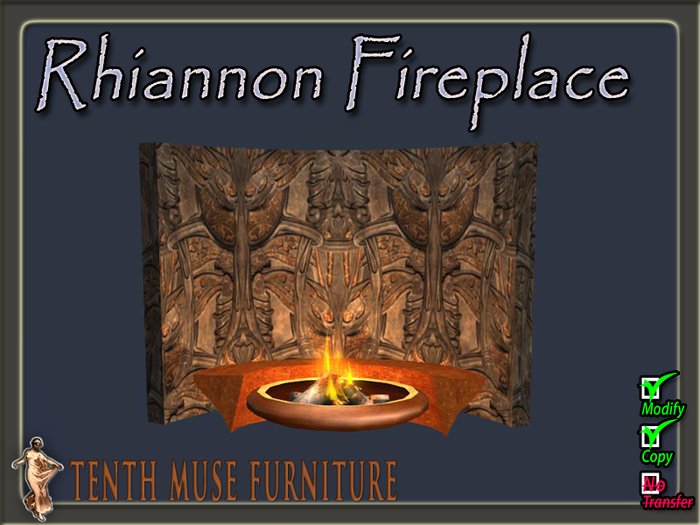 Rhiannon Fireplace 6 Prims