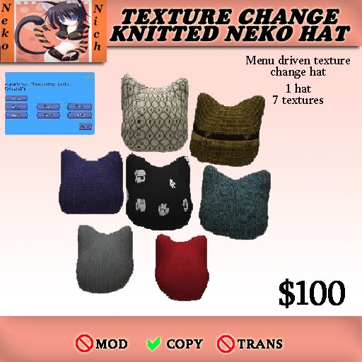 Texture change Neko hat