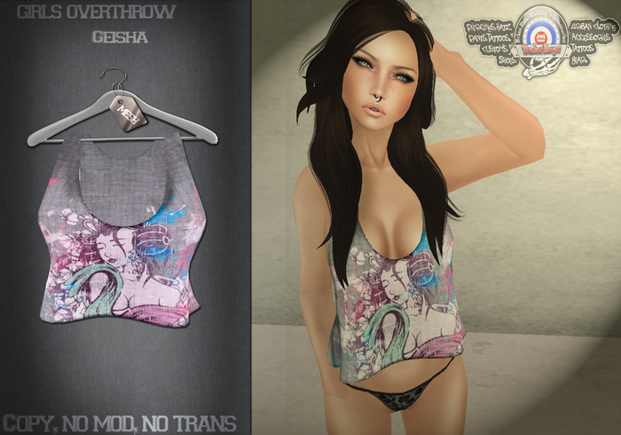 [UnderDogs] - Girls Overthrow Shirt - Geisha - Mesh  