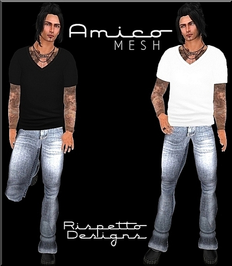 \ CUSTOMER APPRECIATION / Rispetto Designs - Amico MESH Outfit - BLACK