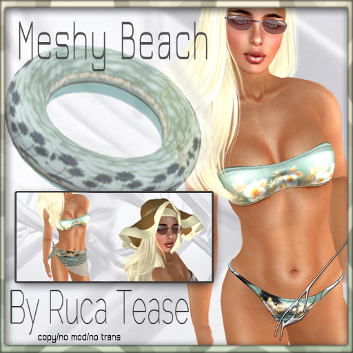 Meshy Beach Bikini Sets