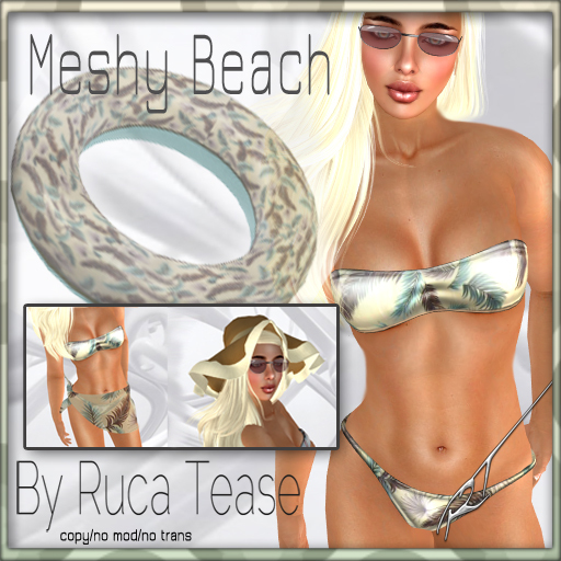 Meshy Beach Bikini Sets