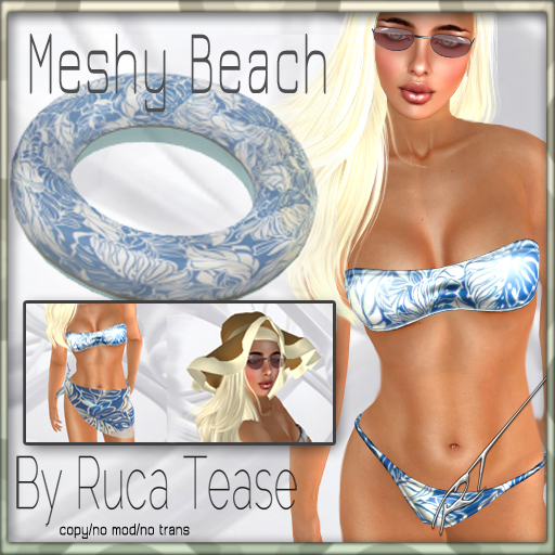 Meshy Beach Bikini Sets