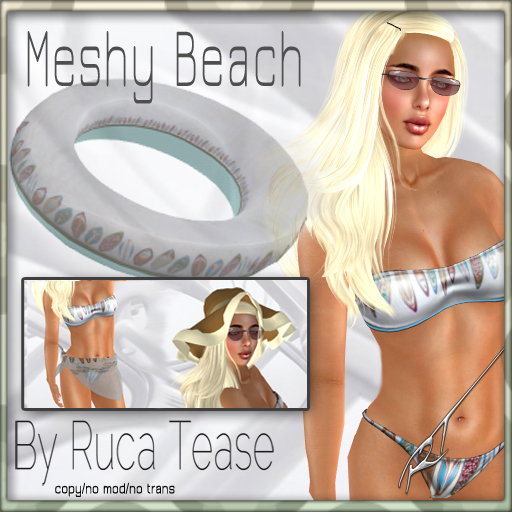 Meshy Beach Bikini Sets