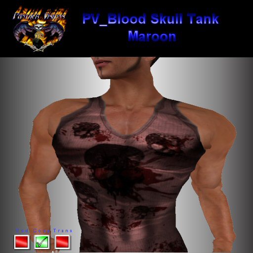 PV_Blood Skull Tank Maroon