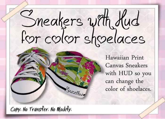 :jazzitude: Hawaiian/Multi-Color Print Canvas Sneakers with Color HUD for Shoelaces