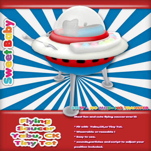 Sweet Baby - Flying Saucer - Red Blue