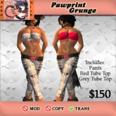 Paw print grunge Boxed