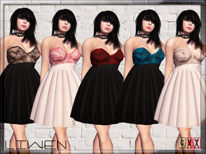 Temptation dress with lace fatpack