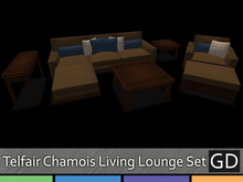 GD Telfair Living Room Lounge Set Chamois