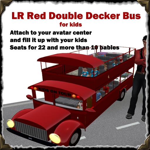 LR Red Double Decker Bus1 for Kids
