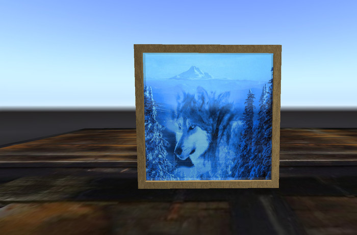 Wolf Mountain Room Divider/Window/Art
