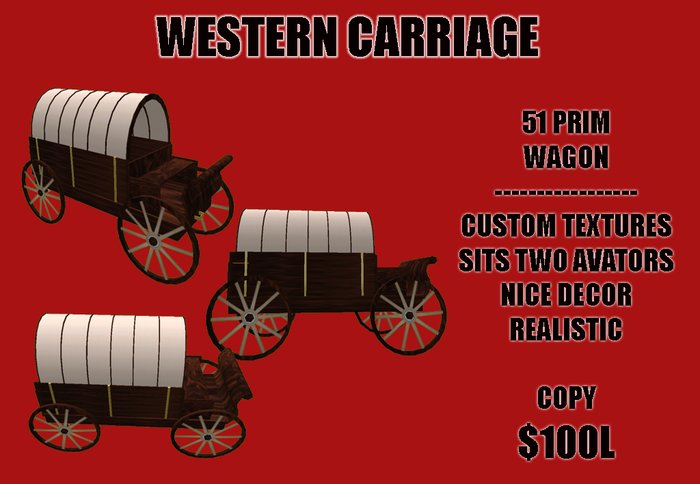 *RRR* Western Wagon / Carriage