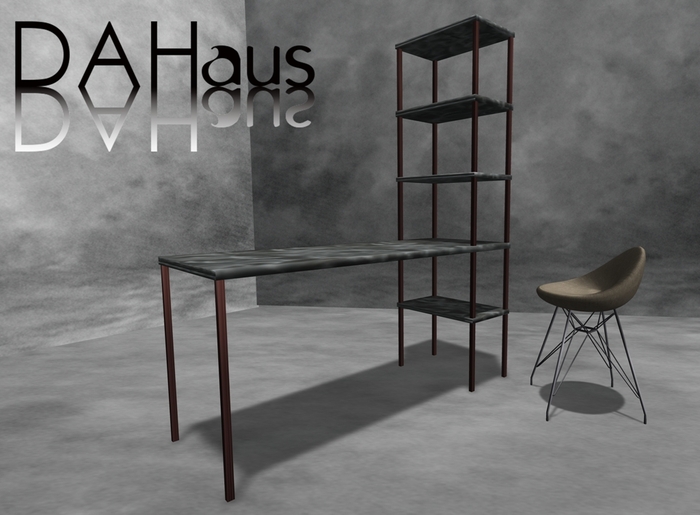 Chigan Desk Shelf - Brushed Steel
