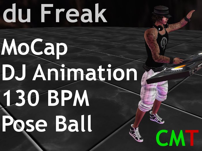 du Freak DJ Pose Ball with DJ Animation 130 BPM MoCap