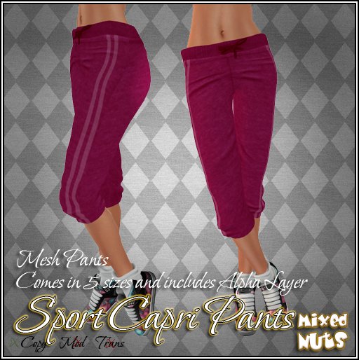 MN - Mesh Sport Capri - Pink