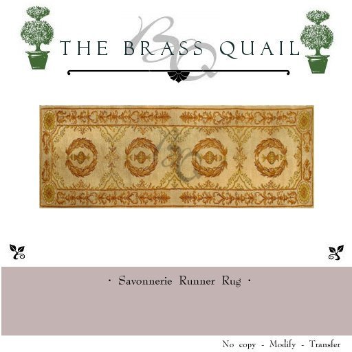 · European Savonnerie Runner ·