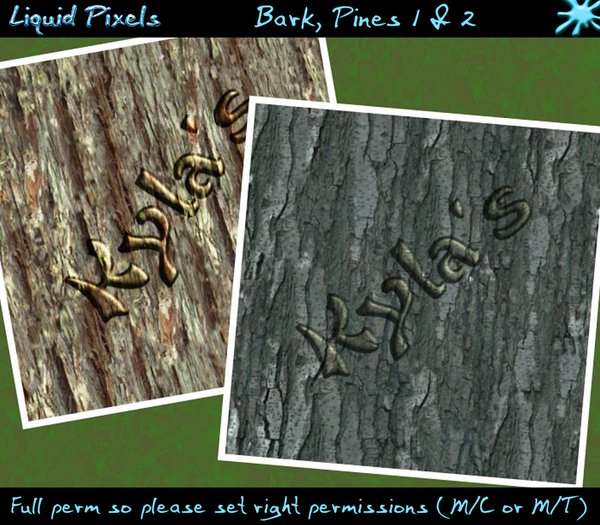 Bark, Pines 1 & 2