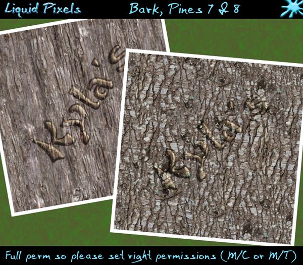 Bark, Pines 7 & 8