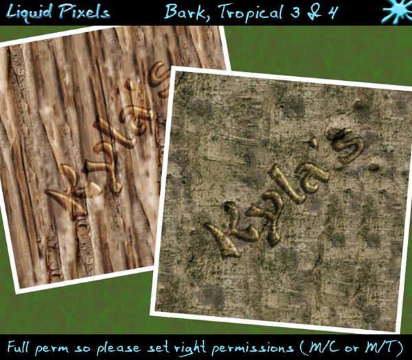 Bark, Tropical 3 & 4