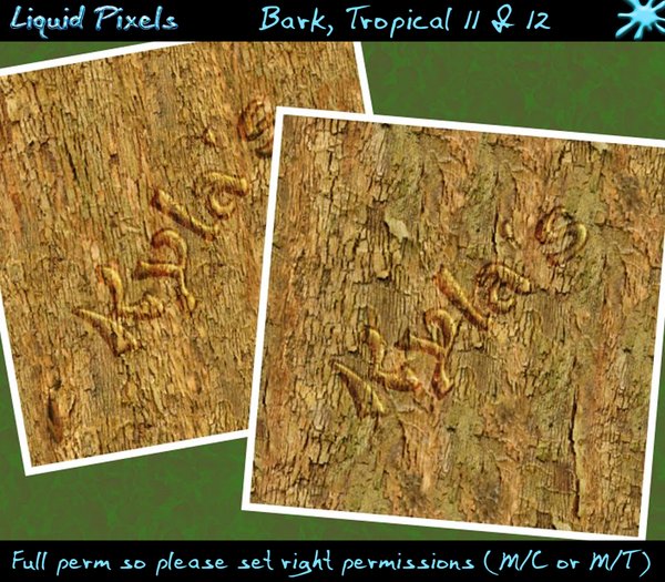 Bark, Tropical 11 & 12