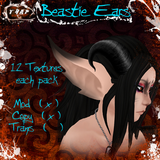 [][]Trap[][] Dark Colors Beastie Ears pack