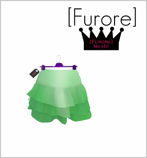 [Furore] Mesh Ruffle Skirt [Collection] *Ombre Minze*