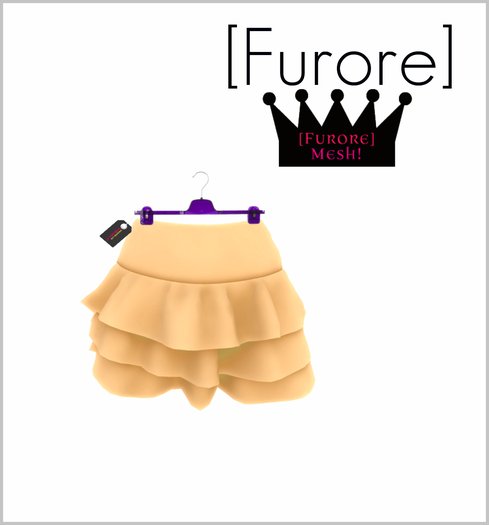 [Furore] MESH Ruffle Skirt [Basic] *Ocker*