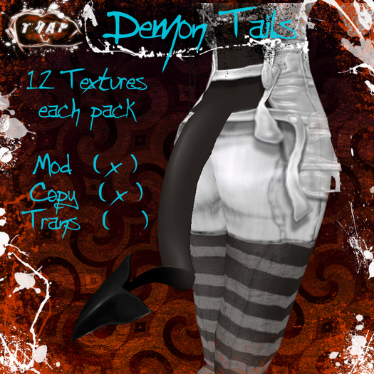 [][]Trap[][] Drow & Elf Demon Tail pack