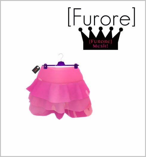 [Furore] Mesh Ruffle Skirt [Collection] *Orchid*