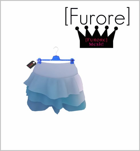 [Furore] Mesh Ruffle Skirt [Collection] *Ombre Blue*