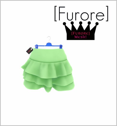 [Furore] MESH Ruffle Skirt [Basic] *Mint*