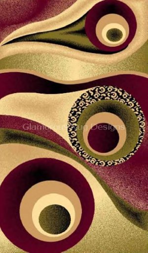 QUALITY Modern Rug – Gabriella Burgundy - 1 Prim!