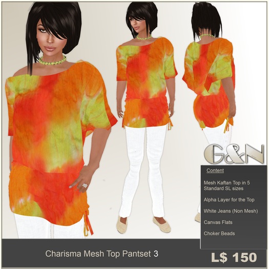 G&N Quality Design Charisma Mesh Top Pantset 3