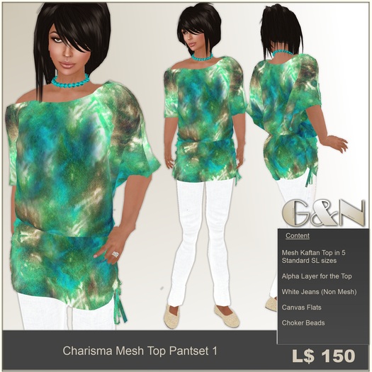 G&N Quality Design Charisma Mesh Top Pantset 1 (Copy Version)