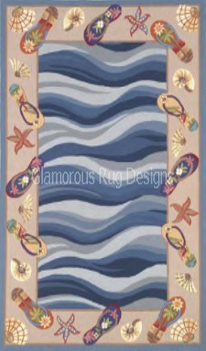 CUTE Quality Beach Rug – Sandy Blue - 1 Prim!