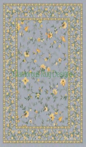 BEAUTIFUL Quality Oriental Persian Rug - Skye Yellow/light Blue - 1 Prim!