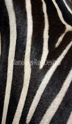 QUALITY Zebra Animal Prints RUG - Zebra Black/White - 1 Prim!