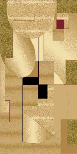 QUALITY Beautiful Modern Rug – Viola Cream/Gold  - 1 Prim!