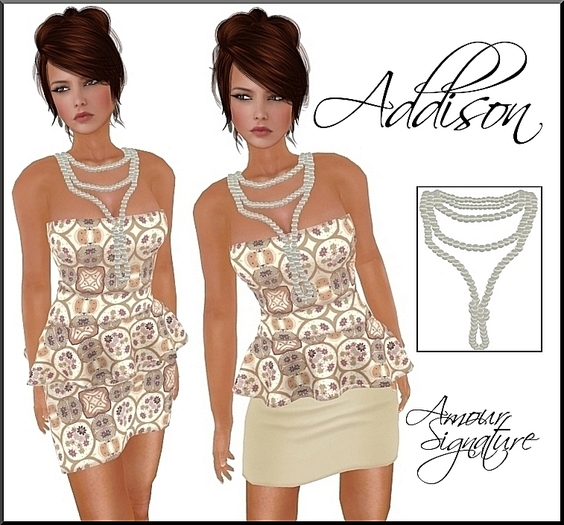 Amour Signature - Addison MESH Dress - A