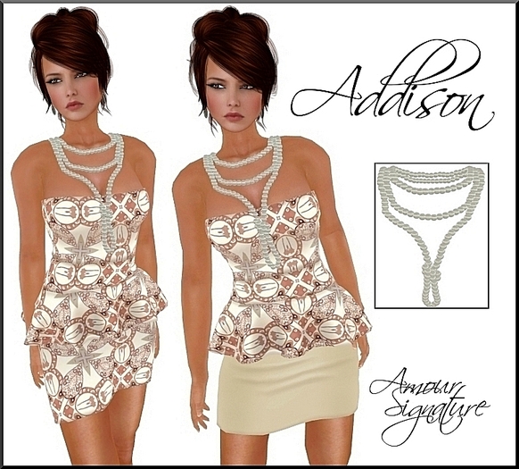 Amour Signature - Addison MESH Dress - C