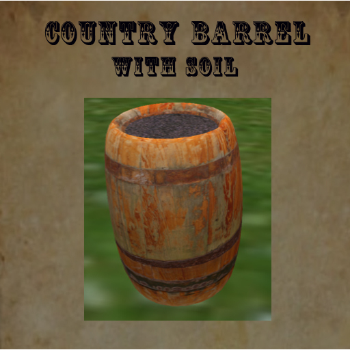 Country Western Barrel Planter