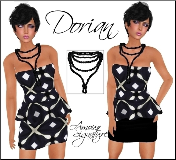 Amour Signature - Dorian MESH Dress  - C