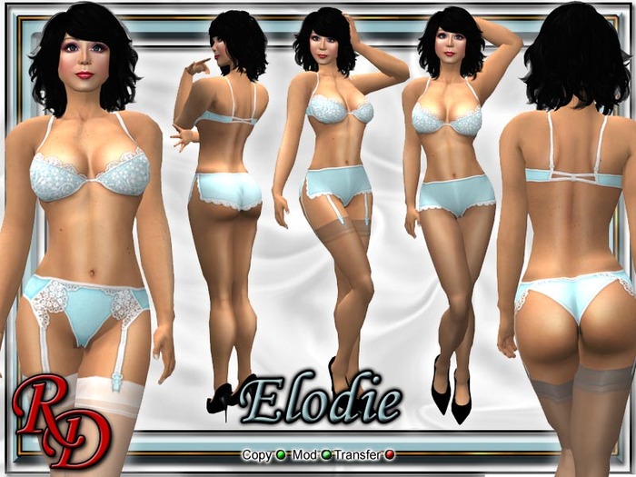 *RD* Elodie Sky Lingerie Set