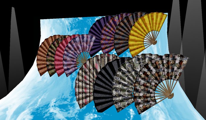 12 Asian Fans Boxed