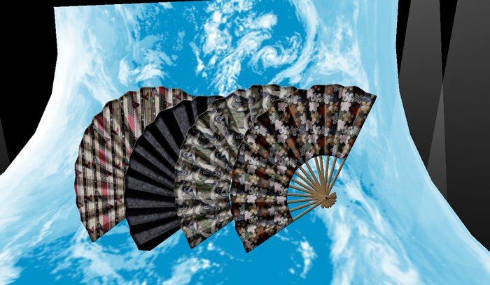 4 Asian Fans Boxed  2 of 3