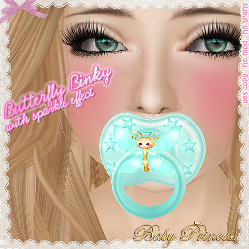 :*BABY*: Butterfly Binky - Aqua