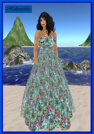 Butterflies Bustier Gown
