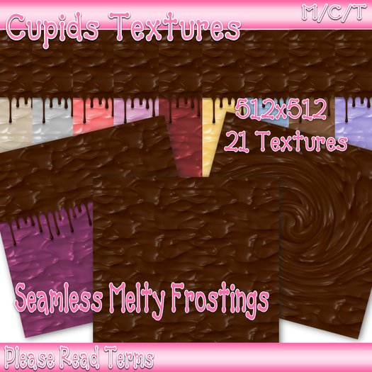 *Cupids Textures * 21 MELTY FROSTINGS