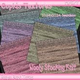 *Cupids Textures * 8 WOOLY STOCKING KNIT
